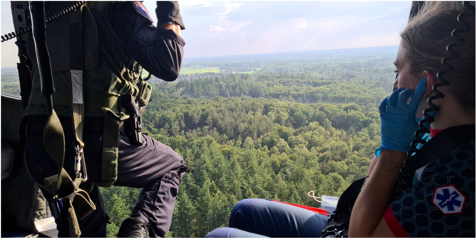 Hulpverlening vanuit helikopter